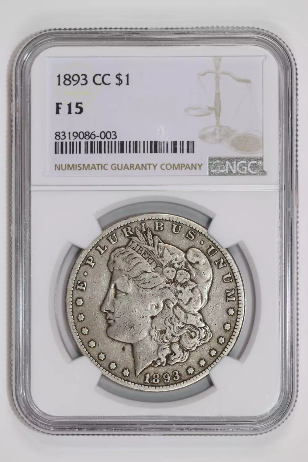 Collectors Corner - 1893-CC $1 F15 NGC - #70654334