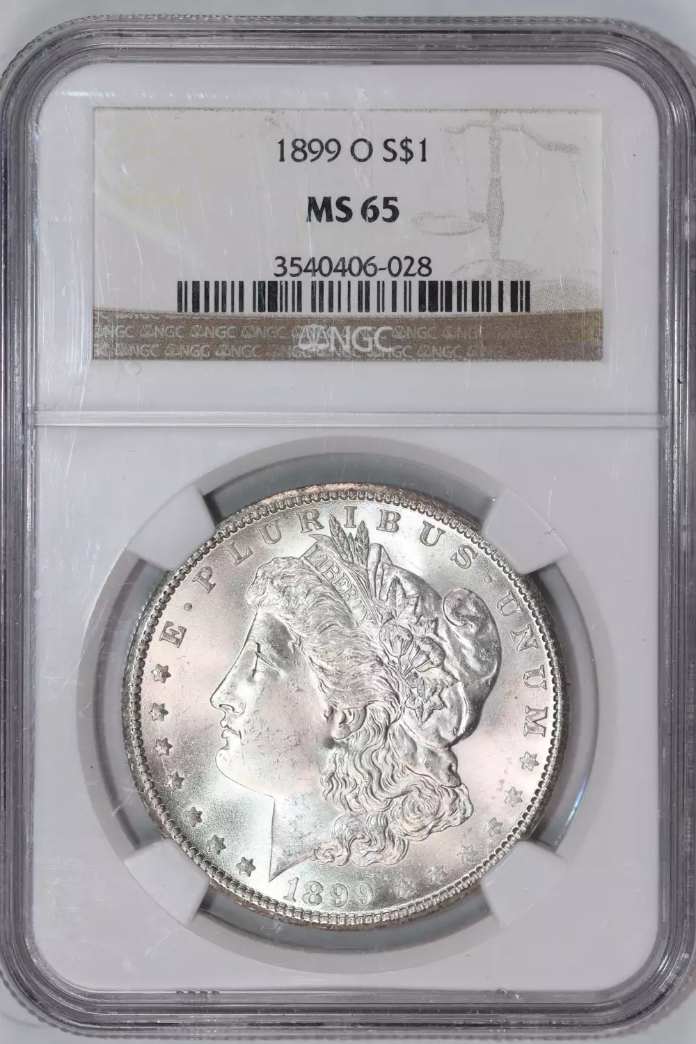 Collectors Corner - 1899-O $1 MS65 NGC - #57000235