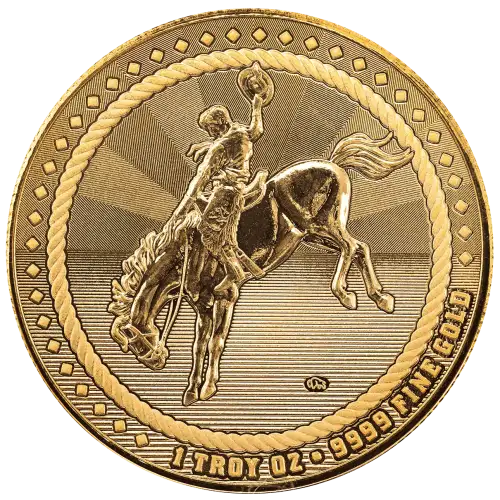 1 oz Cowboy - Buffalo Privy Gold Round (3)