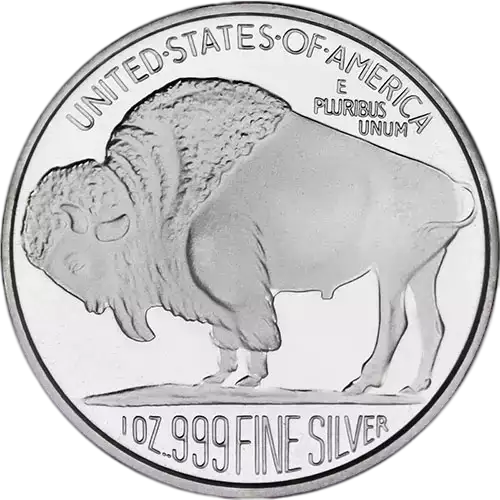 1 oz Silver Buffalo Round Type 1 (In capsule) (3)
