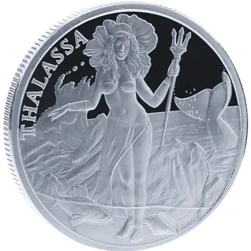 1 oz Trident Silver Round - Thalassa (2)