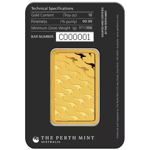 10oz Australian Perth Mint Gold bar - Minted (4)