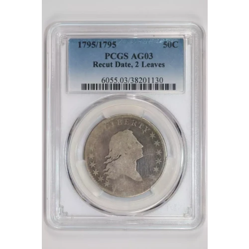 1795/1795 50C Recut Date, 2 Leaves