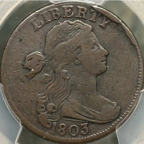 1803 1C Small Date, Small Fraction, BN (2)