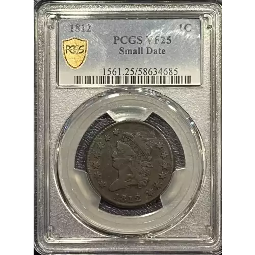 1812 1C Small Date, BN (2)