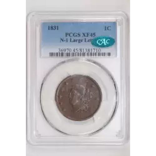 1831 1C N-1 Large Letters, BN