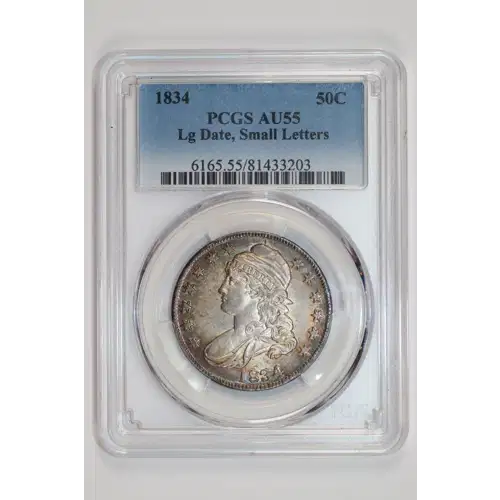 1834 50C Large Date, Small Letters