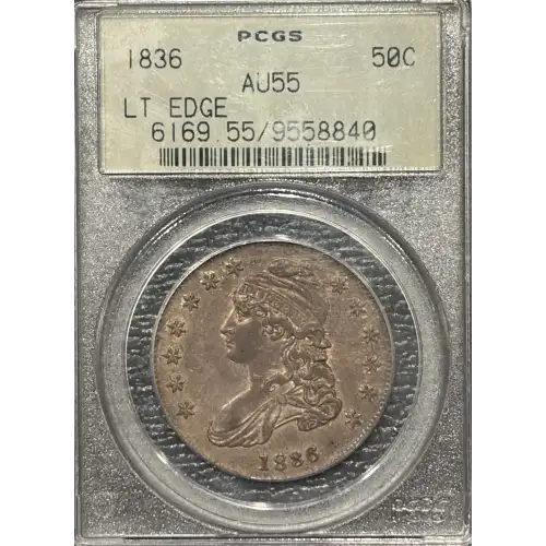 1836 50C Lettered Edge