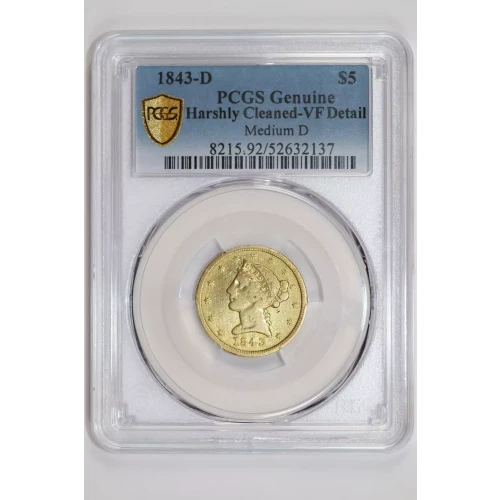 1843-D $5 Medium D (2)