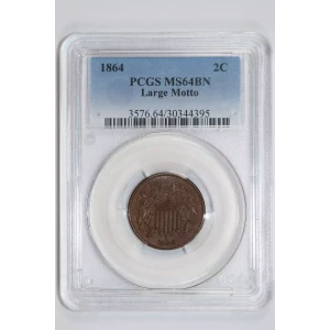 1864 2C Large Motto, BN