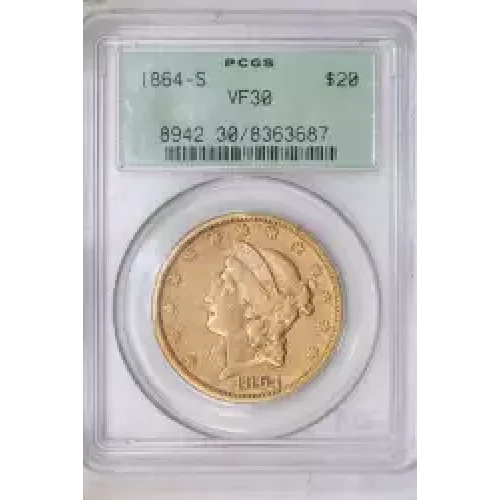 1864-S $20