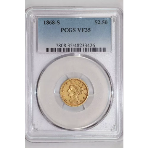 1868-S $2.50