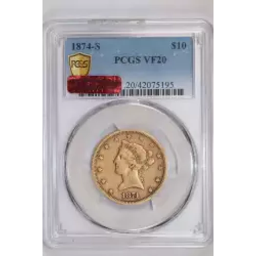 1874-S $10