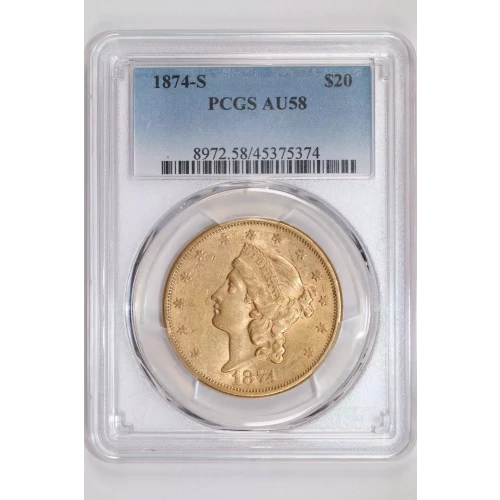 1874-S $20