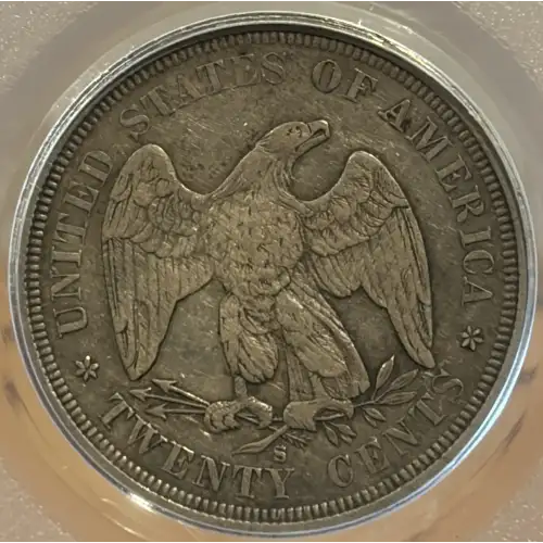 1875-S TWENTY CENT PIECE PCGS XF40