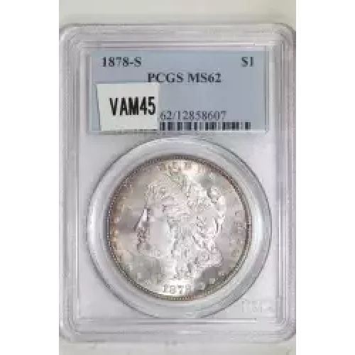 1878 7TF $1 R78 VAM 170 Double Date