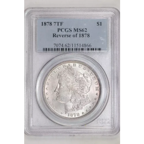 1878 7TF $1 Reverse of 1878