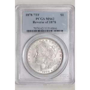 1878 7TF $1 Reverse of 1878