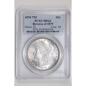 1878 7TF $1 Reverse of 1879