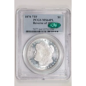 1878 7TF $1 Reverse of 1879, PL