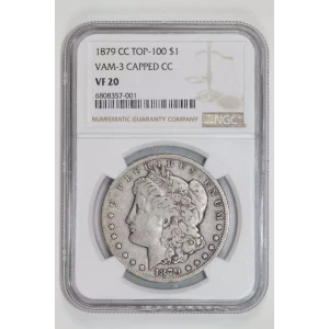 1879-CC VAM-3 CAPPED CC MORGAN DOLLAR NGC VF20
