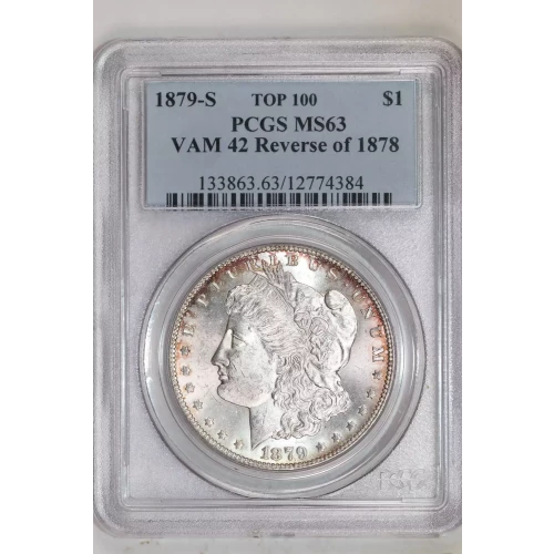 1879-S $1 VAM 42 Reverse of 1878
