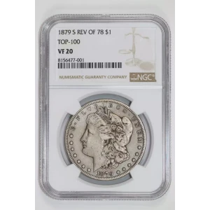 1879-S REVERSE 1878 MORGAN DOLLAR NGC VF20