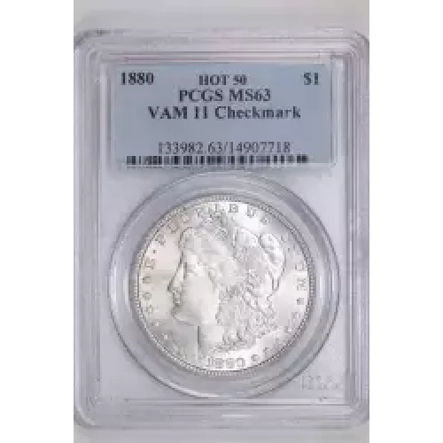 1880 $1 VAM 11 Checkmark