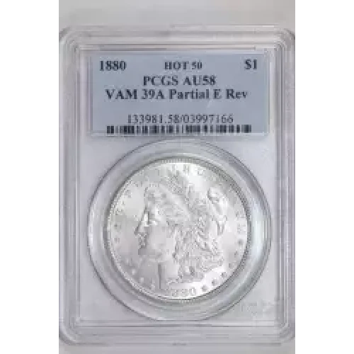 1880 $1 VAM 39A Partial E Rev