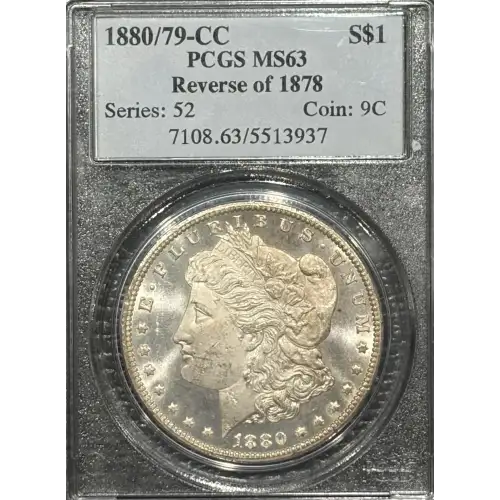 1880/79-CC $1 Reverse of 1878