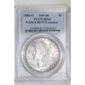 1880/79-O $1 VAM 4 Crossbar TOP 100