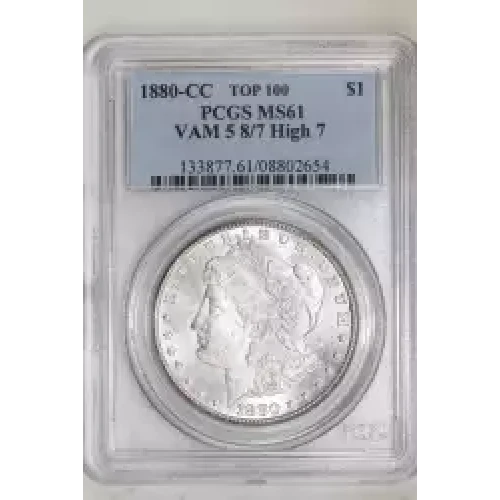 1880-CC $1 VAM 5 8/7 High 7 (2)