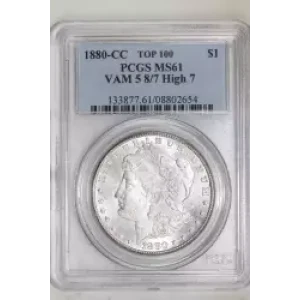 1880-CC $1 VAM 5 8/7 High 7 (2)