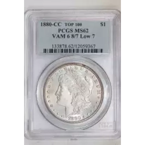 1880-CC $1 VAM 6 8/7 Low 7 (2)