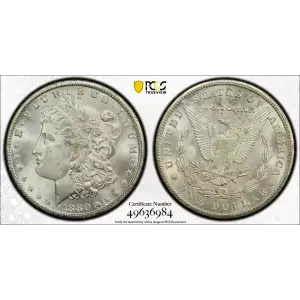 1880-CC MORGAN DOLLAR PCGS MS66