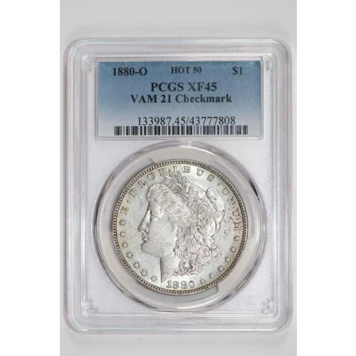 1880-O $1 VAM 21 Checkmark HOT 50