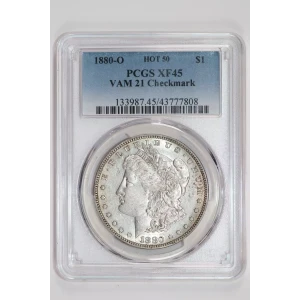 1880-O $1 VAM 21 Checkmark HOT 50