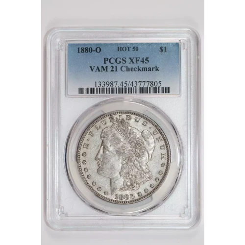 1880-O $1 VAM 21 Checkmark HOT 50