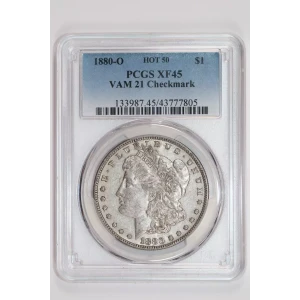 1880-O $1 VAM 21 Checkmark HOT 50