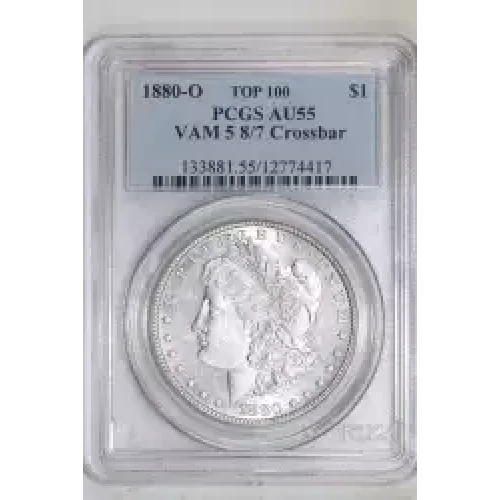 1880-O $1 VAM 5 8/7 Crossbar