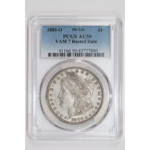 1880-O $1 VAM 7 Rusted Date Hit List