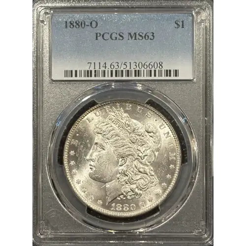 1880-O MORGAN DOLLAR PCGS MS63