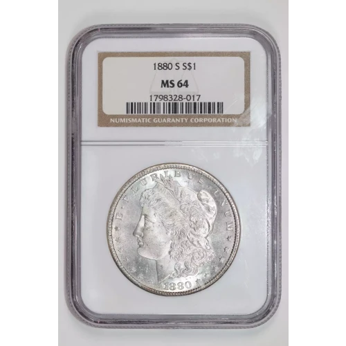 1880-S MORGAN DOLLAR NGC MS64 (2)