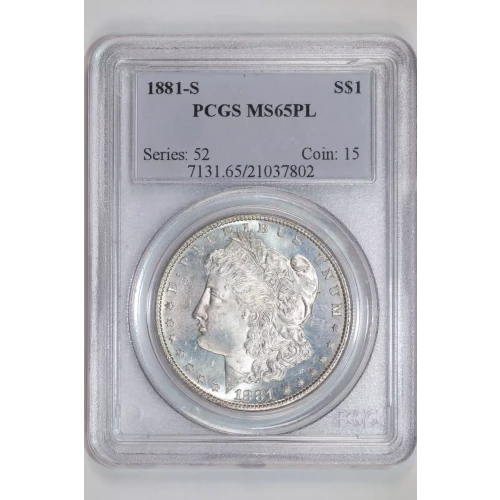 1881-S $1, PL