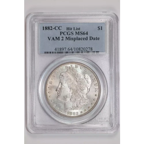 1882-CC $1 VAM 2 Misplaced Date Hit List (2)