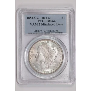 1882-CC $1 VAM 2 Misplaced Date Hit List (2)