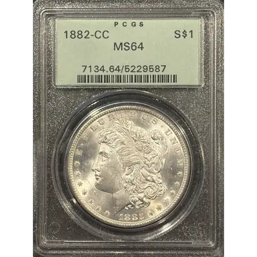 1882-CC MORGAN DOLLAR PCGS MS64 OGH (3)