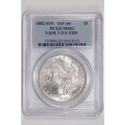1882-O/S $1 VAM 3 O/S EDS TOP 100