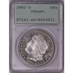 1882-S $1, PL