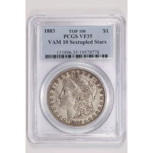 1883 $1 VAM 10 Sextupled Stars TOP 100